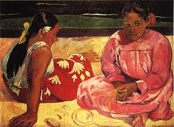 Paul Gauguin Tahitian Women(on the Beach) oil painting image